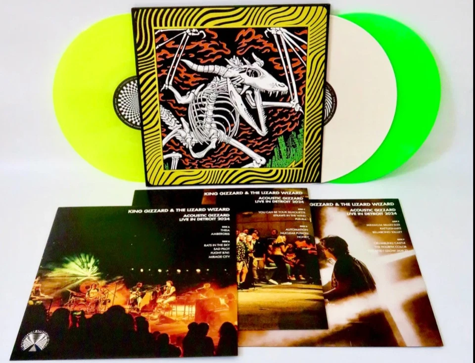 King Gizzard & The Lizard Wizard ~ Acoustic In Detroit 2024, Vinyl /1000 (NM/EX) - Image 3 of 3