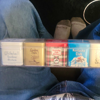 Greenbrier Tobacco Tin Set of 5 w/ Case Kentucky Club Finish First Munising