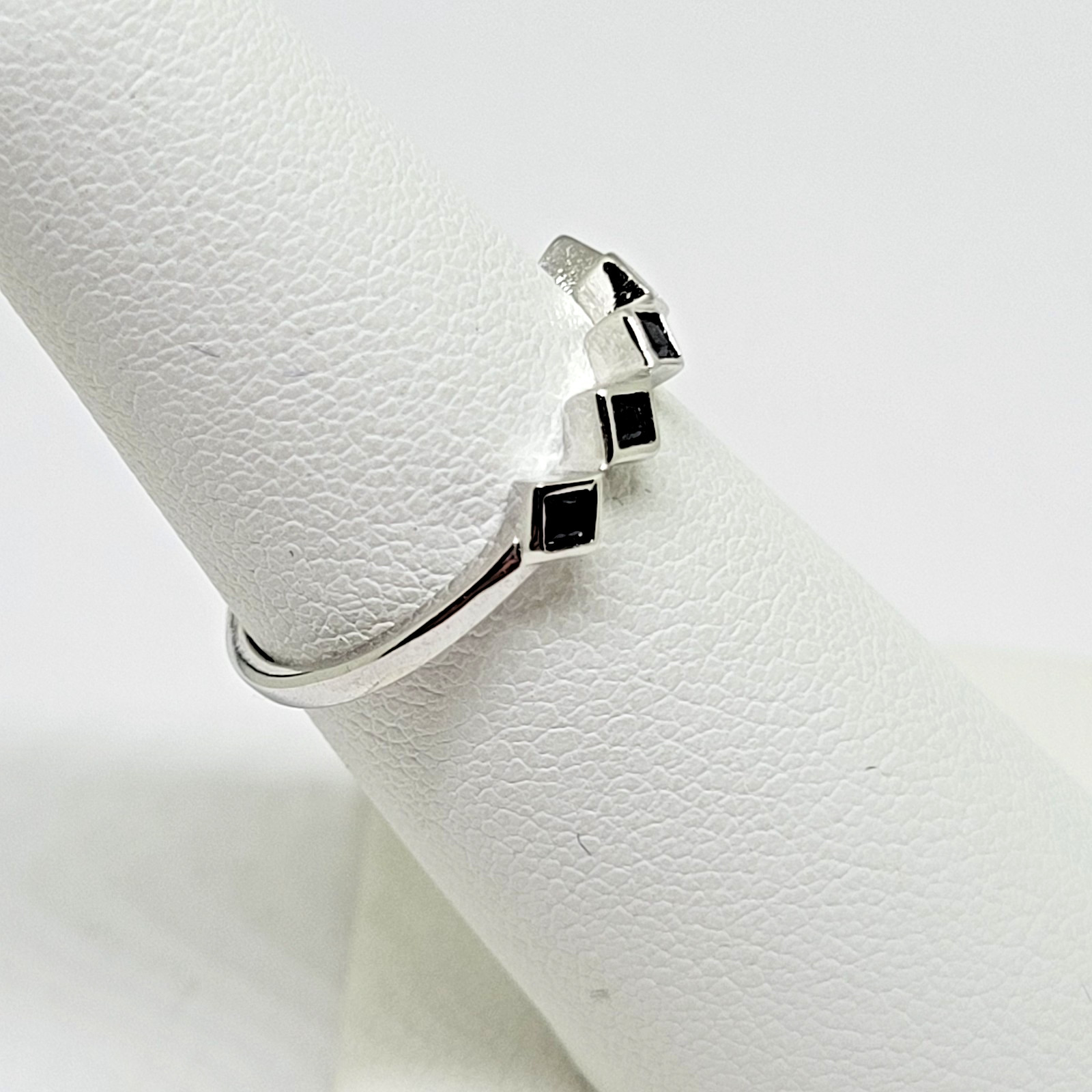 JTV Stackable Expressions Sterling Silver Blue Sq… - image 3
