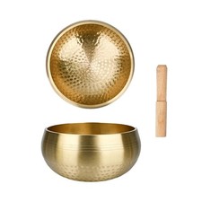 8cm Brass Singing Bowl Yoga Meditation Bowl for Sound Healing Stress Relief