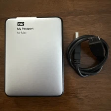 WD My Passport External USB 1 TB Hard Drive HDD for Mac (WDBLUZ0010BSL-05)