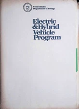 1978 US Dept of Energy Electric Vehicle Program Report Brochures Battery