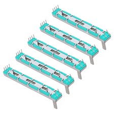  5pcs Potentiometer Slider 75mm Dual Channel Linear Sliding Sensor Module For