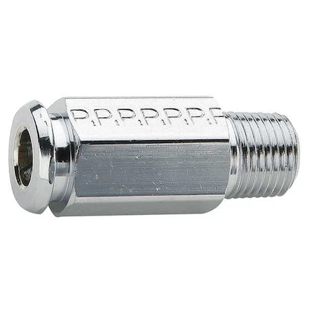 Parker 391P-4-2 1/4" Compression Chrome Plated Brass Pipe Coupler 5Pk