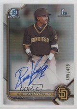 2022 Bowman Chrome Prospect Refractor 495/499 Rosman Verdugo #CPA-RV Auto 12wc