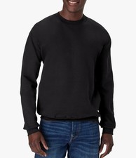 Hanes Mens Ultimate Heavyweight Cotton Fleece Crewneck Sweatshirt Black Large