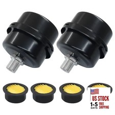 2 Pcs Air Compressor Silencer, 1/4 Inch Thread Intake Filter Muffler, 1/4 inch