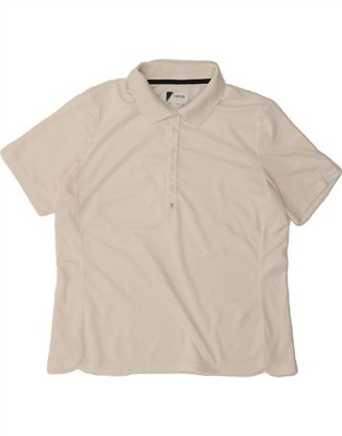 IZOD Damen Golf Poloshirt UK 18 XL weiß Polyester KL03