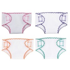 4 Pcs Reusable Doll Diapers Baby Clothes Nappies Care Accessories