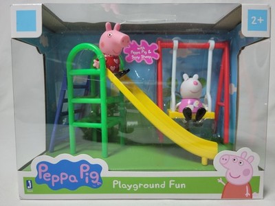 Peppa Pig Playground Fun Playset with Peppa Pig & Suzy Sheep Figures New In Box