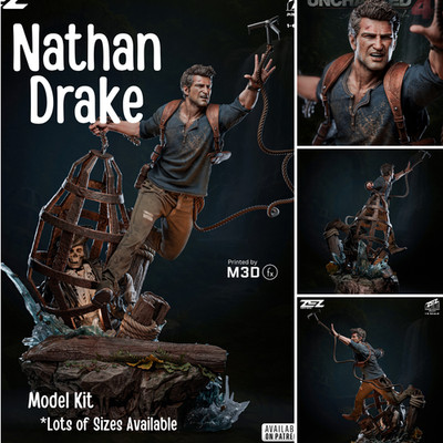 NATHAN DRAKE Resin Figur Statue Modell Uncharted Adventurer Action Sammlerstück