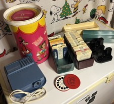 Vtg-Huge-195 reels-View-Master  Theatre in the Round Projector Walt Disney Lot.