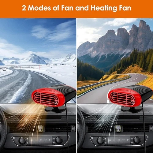 150W Car Heater Window Cooling Heating Fan Warm Air Windshield Defroster 12V DC