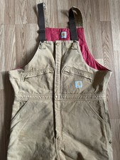 Carhartt Men s Overalls Tan 31 Inseam Cotton Canvas Workwear