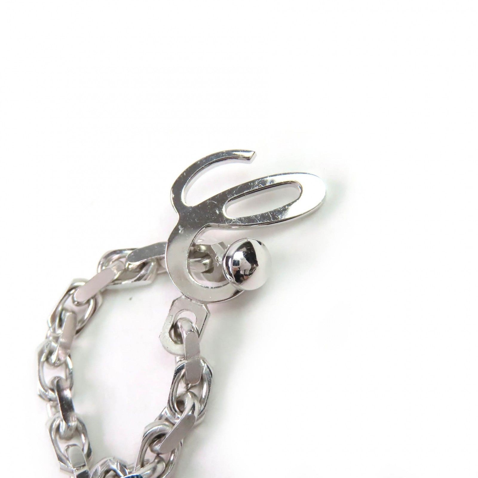 Chopard Key Ring Silver 925  Cube Square Charm Ke… - image 8