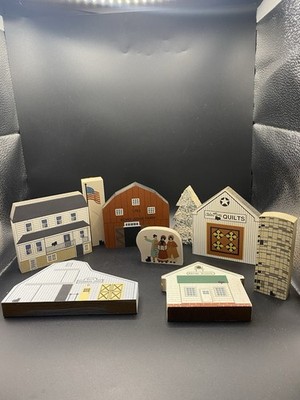 The Cat s Meow Village Pieces Lot Of 9 From 1992 Tree Added In Vintage 