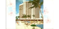 1950s Bal Harbour FL Photograph: Sea View Hotel Chromo & Air Mail Postcard