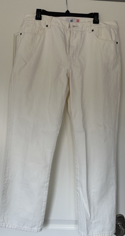 CABi white trouser jeans size 12 White Bootcut Jeans
