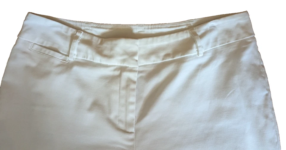 Pantalones capri/cortos blancos TANJAY bolsillos talla 16P cintura 36" entrepierna 21" (T6) Foto 2 de 4