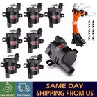 HIGH OUTPUT PERFORMANCE IGNITION COILS 8PACKS & PLUG WIRES FOR GM LQ4 LQ9 LS LS1