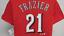 thumbnail 8  - Neuf Cincinnati Reds #21 Todd Frazier Jeune Taille L Grand (14/16) Rouge Shirt