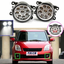 LED Left Right Side Front Bumper Fog Light Lamp Clear For Suzuki Swift 2005-2019