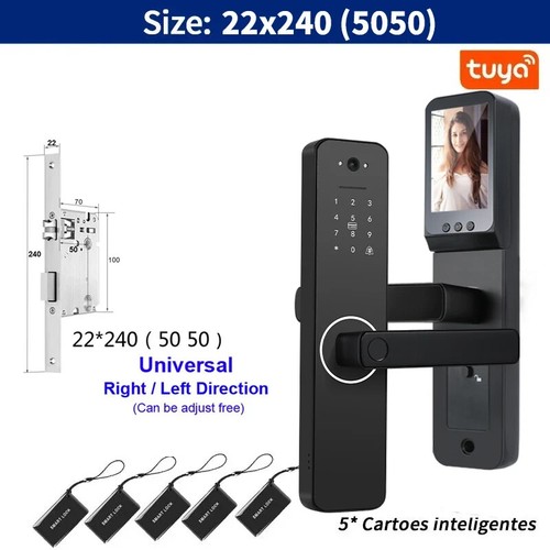 Camera Digital Electronic Lock Biometrics Fingerprint Door Lock Electronic Lock - Picture 13 of 41
