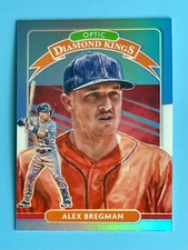 2020 Donruss Optic Alex Bregman Carolina Blue & White Diamond Kings #20 Astros