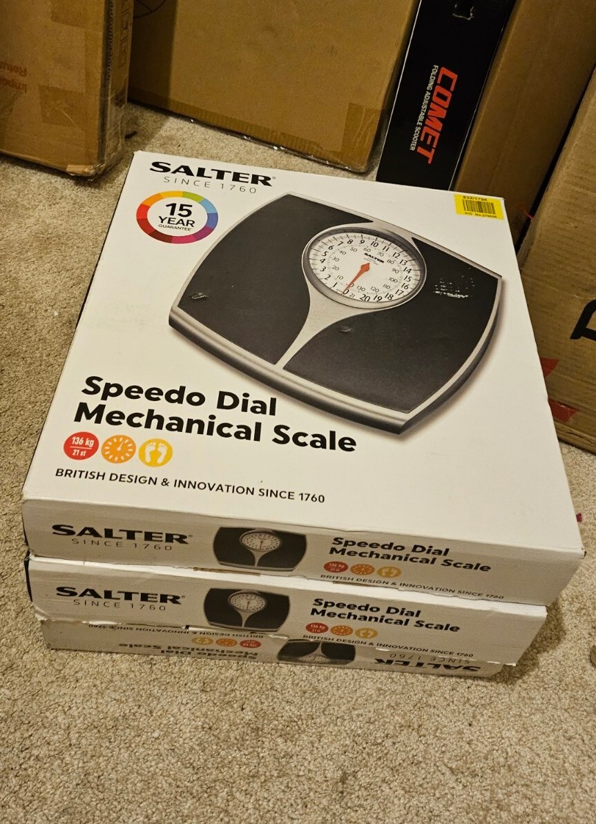 Salter Speedo Mechanical Bathroom Scale Black/Silver (148BKSVDR