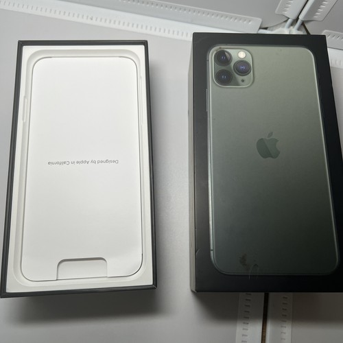 BOITE d'origine pour APPLE iPhone 11 Pro Max 256Go Vert nuit vide - Photo 2 sur 4