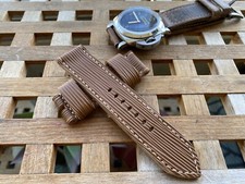 26 mm handmade ,leather watch strap.Epi Leather.135/80 mm .For Panerai