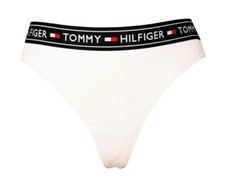 SG Women's TOMMY HILFIGER Thong Briefs Stretch Panties Logo Pure Cotton