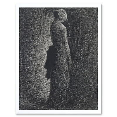 Georges Seurat der schwarze Bogen Kunstdruck gerahmt 12x16