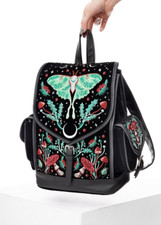 Restyle Autumnal Equinox Backpack Gothic Fairy Adjustable  Mushrooms Moon Moth