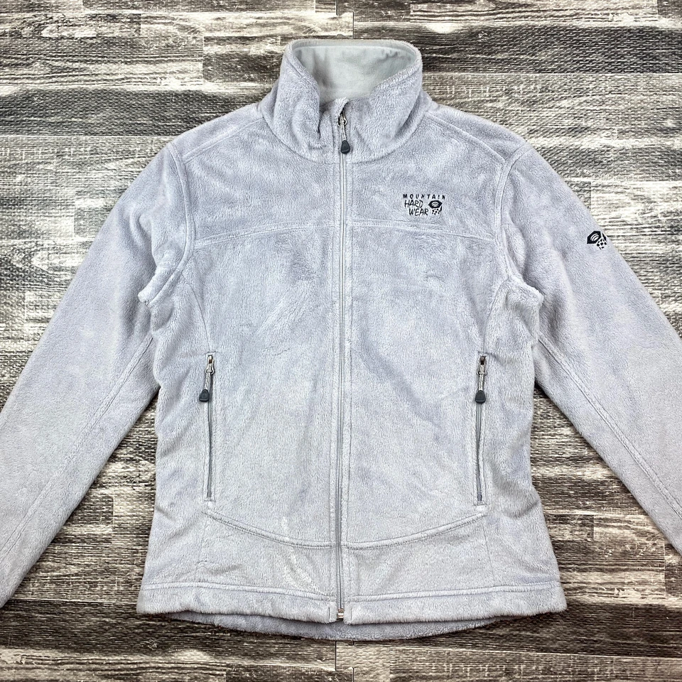 Chaqueta polar suave con cremallera completa Mountain Hardwear para mujer talla pequeña en gris
