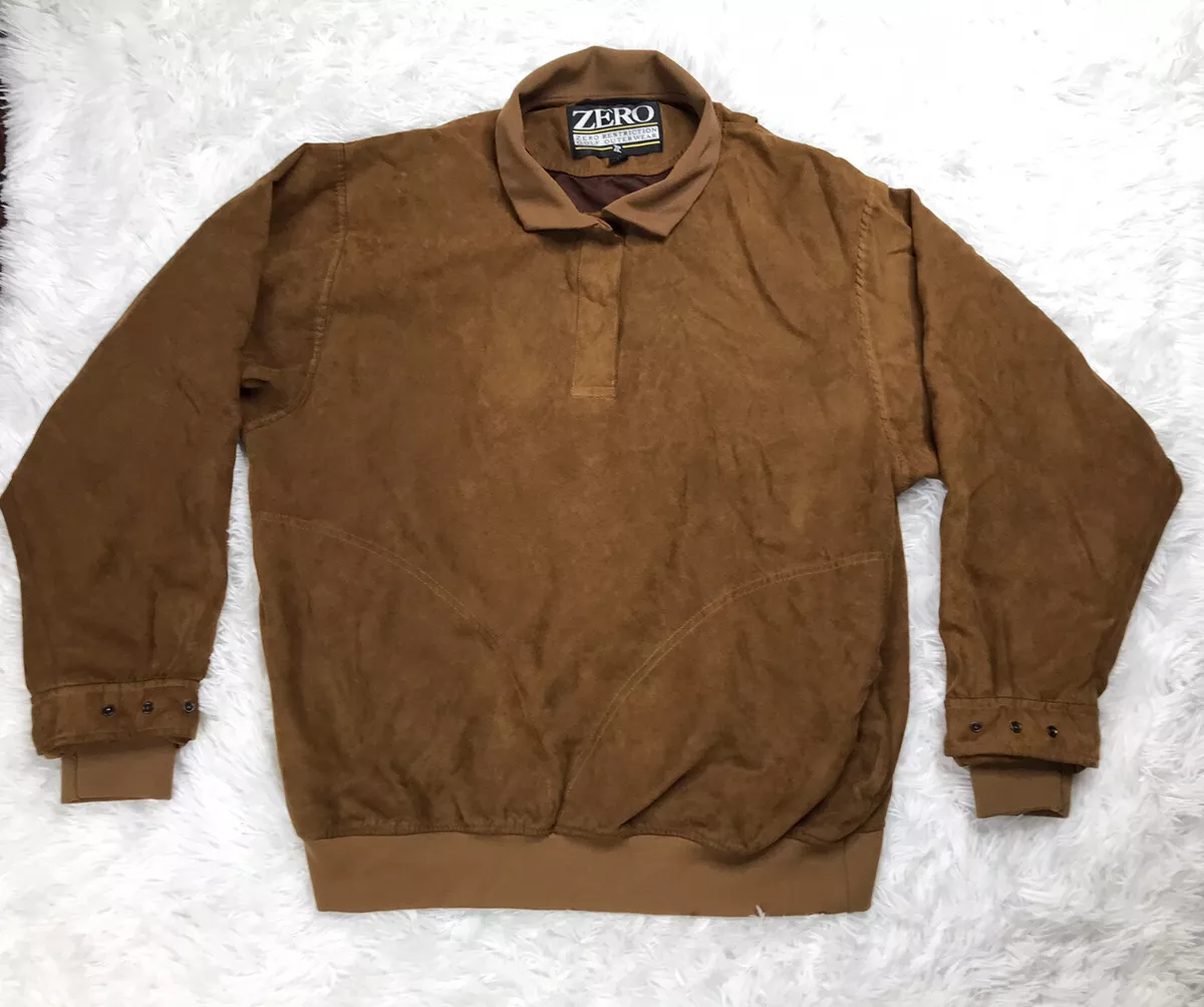 Zero Restriction Womens Lined 1 4 Zip Golf Jacket Womens Size L Large Brown
