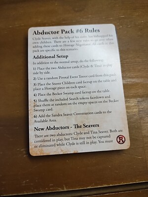 Hostage Negotiator Expansion Abductor Pack #6 Complete