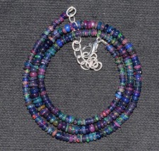 AAA Natural Ethiopian Opal Wello Fire Opal Gemstone Beads 16"Necklace F4014