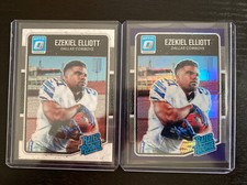 2016 Donruss Optic #168 Ezekiel Elliott RR (2 Card Lot) Purple and Base