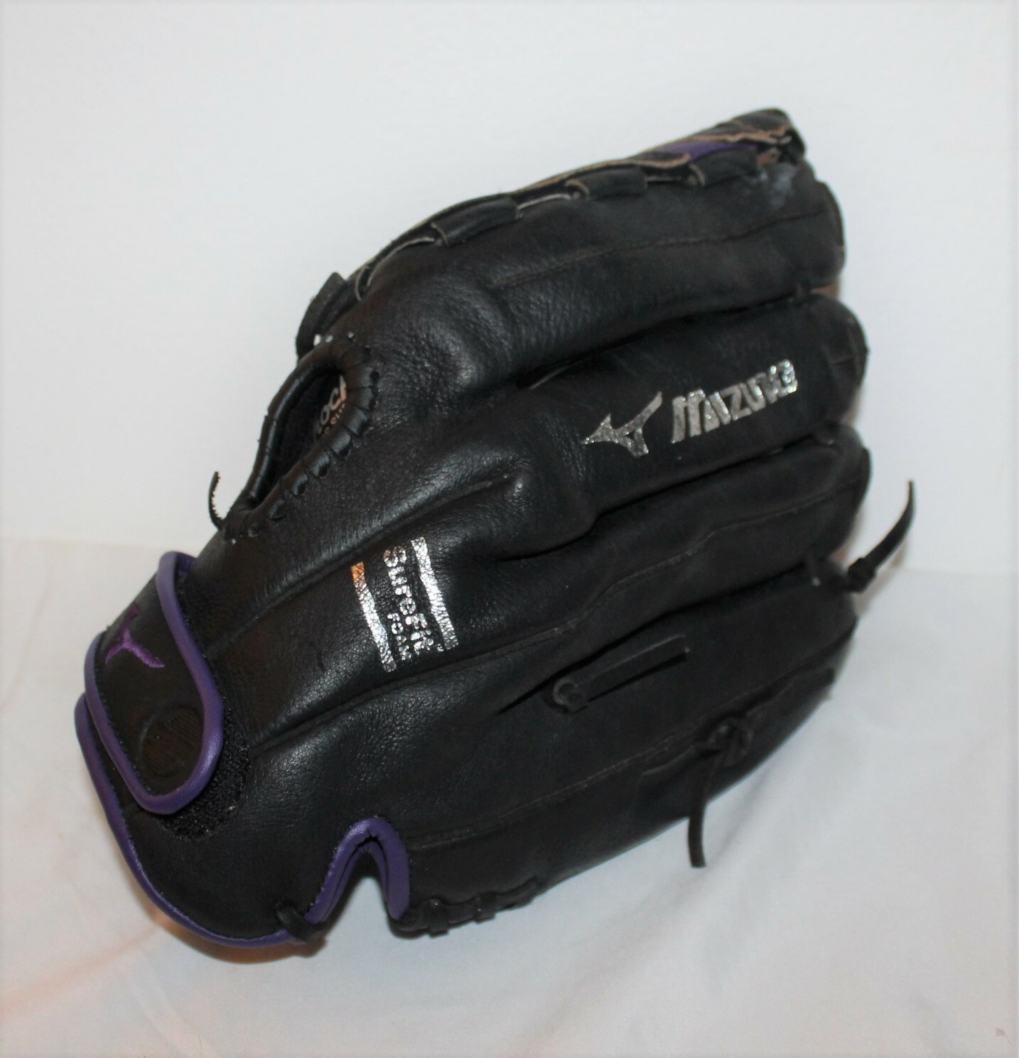 purple softball glove