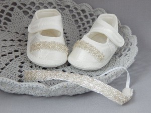 ivory baptism shoes