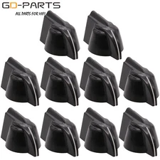 1/4" Hole Black Chicken Head Knob For Bass Guitar AMP Effect Pedal Cabinet 10PCS