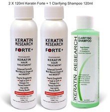 Keratin Forte Extra strength hair Blowout Keratin treatment 240ml w/ Clarifying