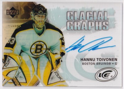 2005-06 Upper Deck Ice Glacial Graphs  #GGHT Hannu Toivonen AUTO - Boston Bruins