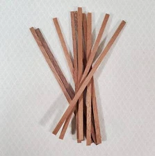Mahogany Wood Strips 10 Pieces 1/16" Thick x 3/16" Wide x 6" Long Crafts Models
