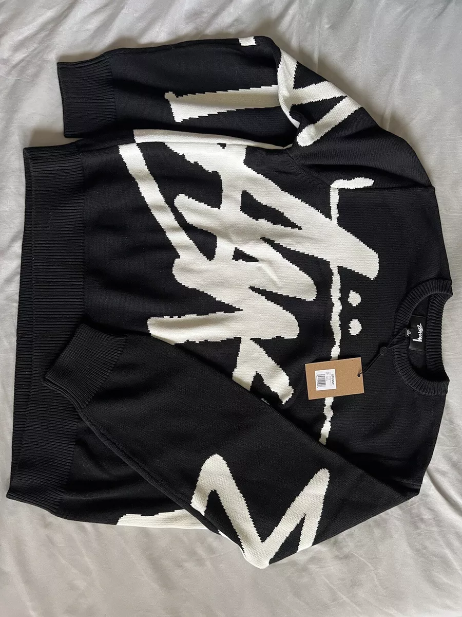 Stussy Stock Sweater Black Holiday 22 | eBay