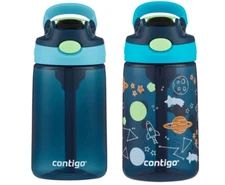 Contigo Kids AUTOSPOUT 14 Oz Blueberry Straw Water Bottle Easy Clean Lid