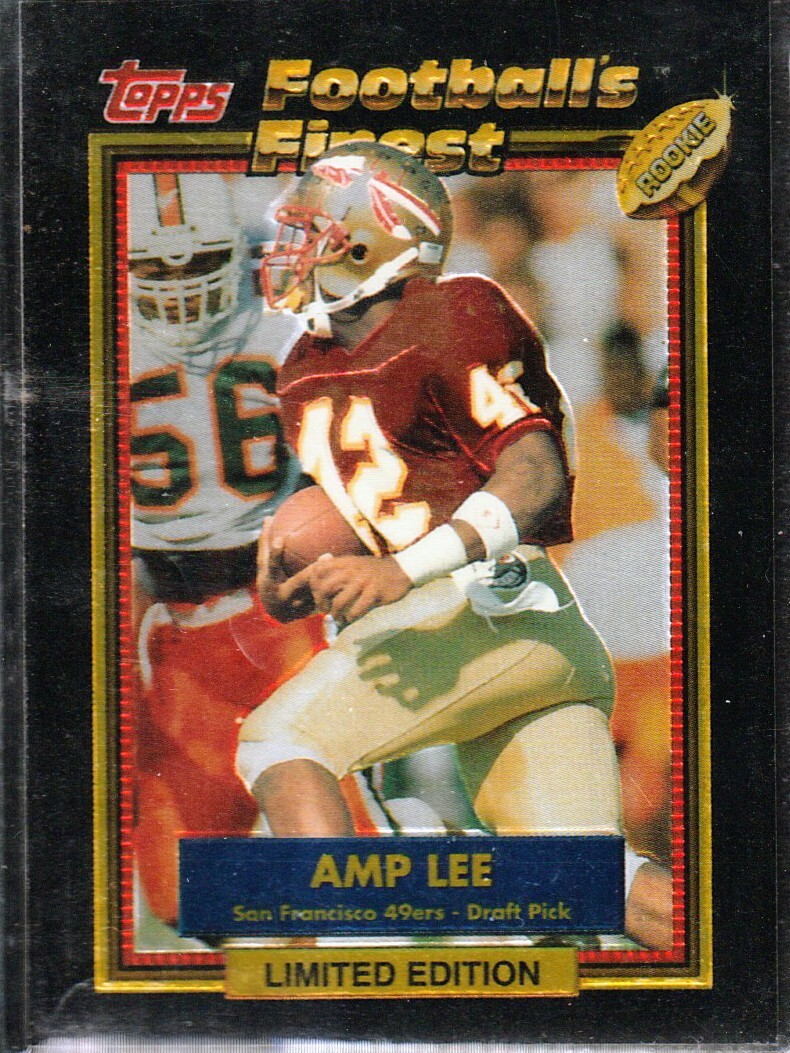 AMP LEE 1992 Topps FOOTBALL'S FINEST. LIMITED EDITION SAN