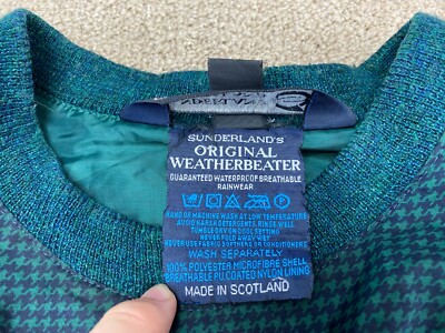Veste Coupe-vent SUNDERLAND OF SCOTLAND Homme - Taille XL - Pied-de-poule Vintage