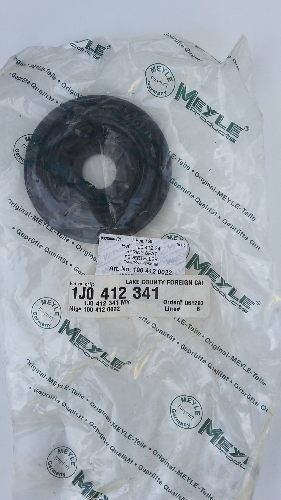 Audi Skoda Seat VW 1J412341 Meyle Coil Spring Seat Front Upper | eBay